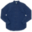 TATAMIZE DOUBLE BRESTED LINEN SHIRTS INDIGO