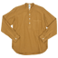 MHL. G.D. POPLIN NOCOLLAR P/O SHIRTS 063MUSTARD 〔メンズ〕