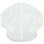 maillot gauze cotton stand collar shirts WHITE