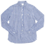 maillot sunset stripe round work shirts BLUE x WHITE
