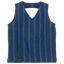 maillot linen wool pull vest STRIPE NAVY x BLUE