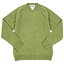 Charpentier de Vaisseau Shetland Crew Sweater LIGHT GREEN