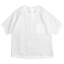 maillot linen shirts pocket T WHITE
