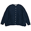ordinary fits BARBER COTTON CARDIGAN NAVY